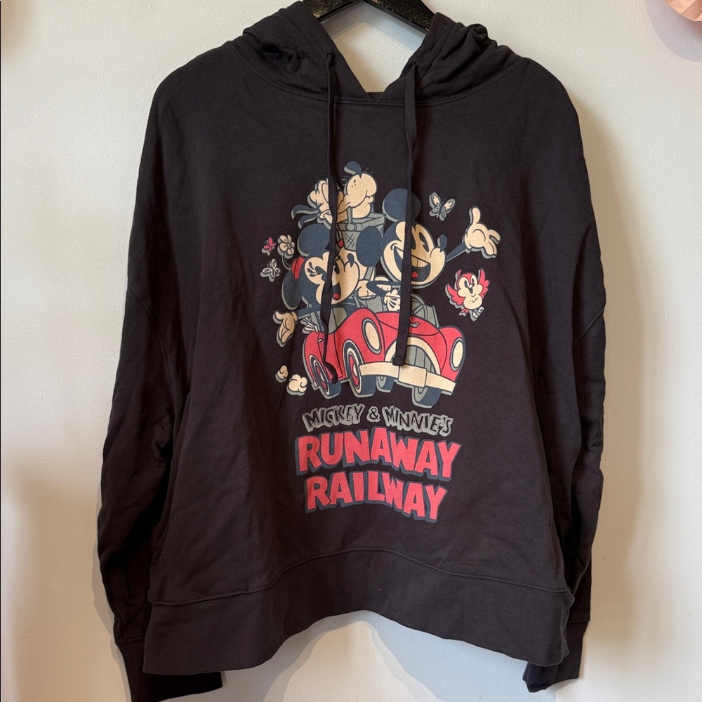 Disney runaway railway hoodie size 1Xl
